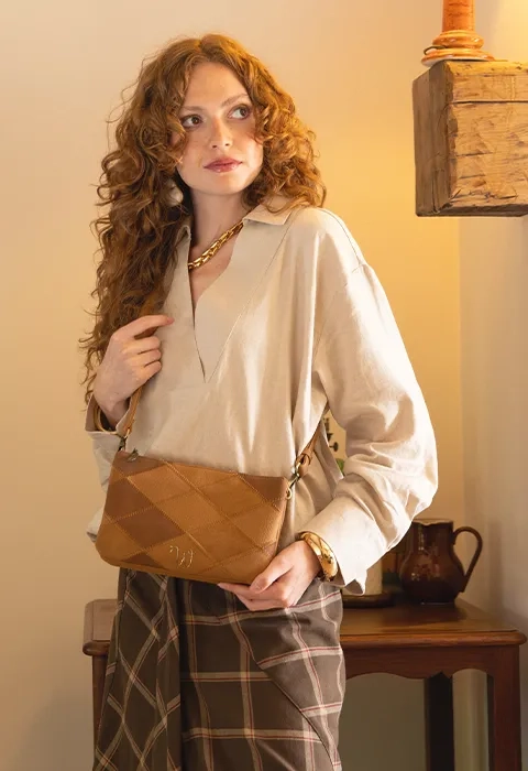 Cross body tas Neflier Patchwork