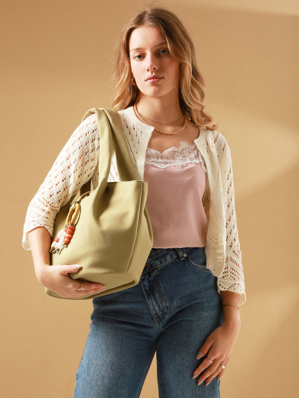 Sac porté épaule CAMOMILLE PEARL